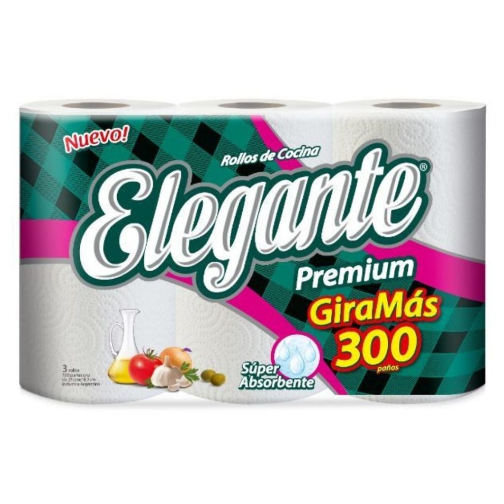 Rollo de cocina 3x100 Paños - Elegante