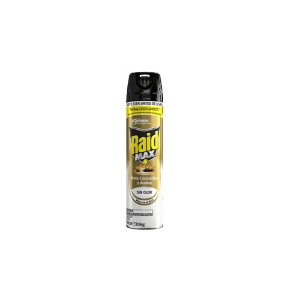 Raid - Max mata cucaracha y arañas sin olor aerosol