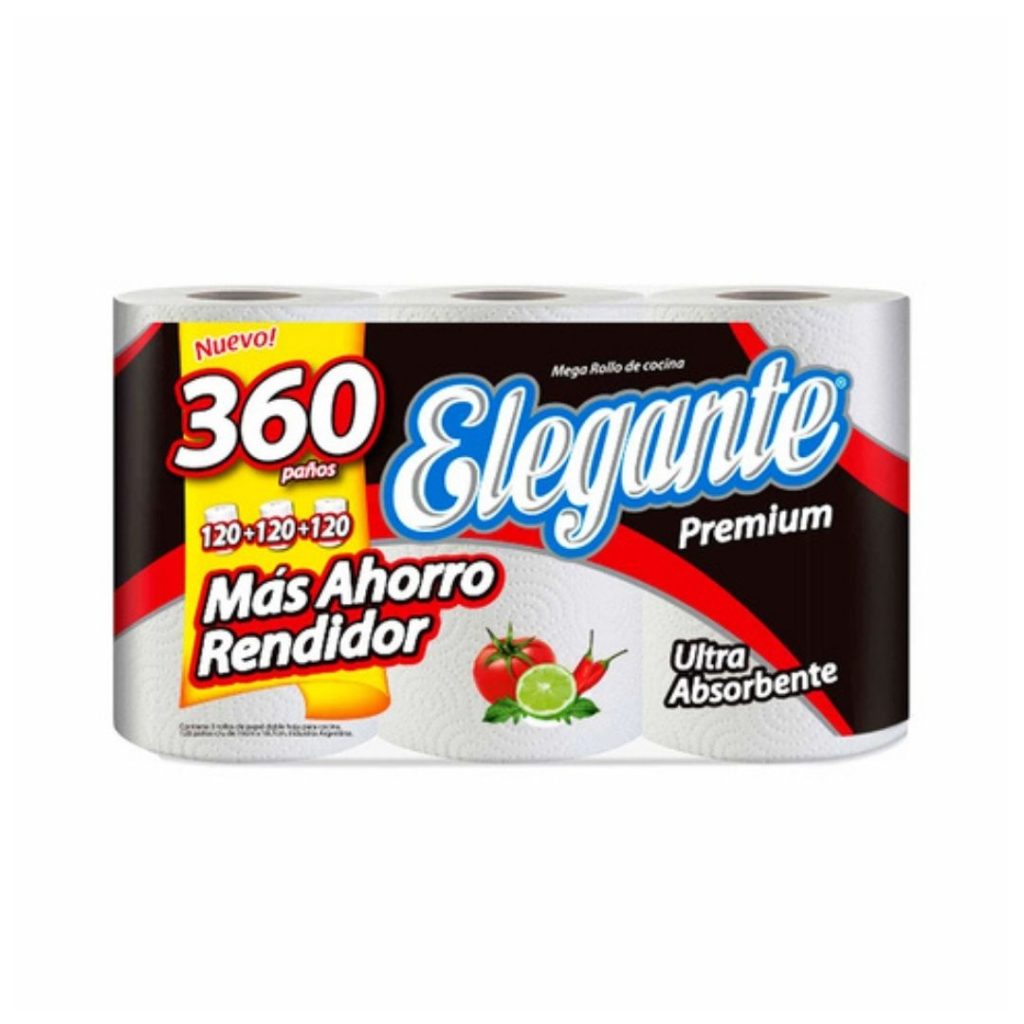 Rollo de cocina 3x120 Paños - Elegante