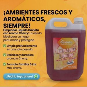 Desodorante de pisos Cherry - 5 Litros