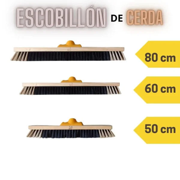 Escobillón cerda - Base de madera