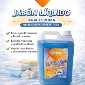 Jabón Líquido Azul Baja Espuma - 5 litros