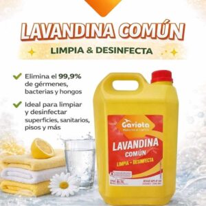 Lavandina Común - 5 Litros