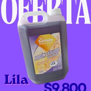 Jabón Líquido Lila Baja Espuma - 5 Litros