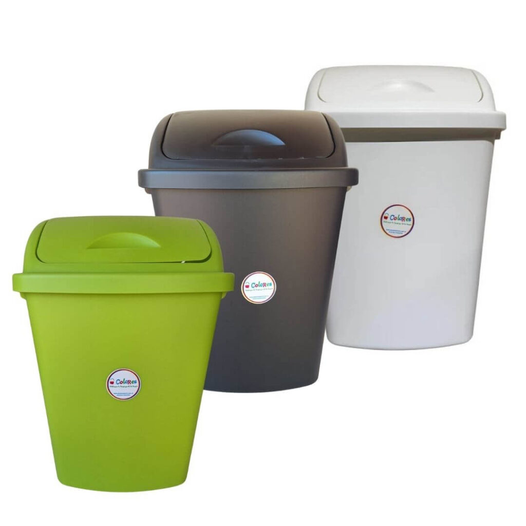 Recipiente tapa vaiven - 20 Lts Colores