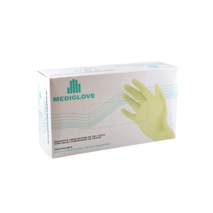 Guantes latex descartables