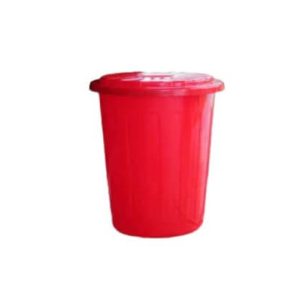 Recipiente 40 Litros con Tapa Fija - Rojo