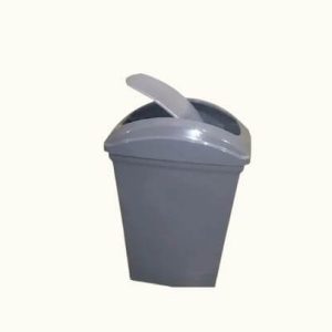 Recipiente 40 Litros con Tapa Vaivén - Gris