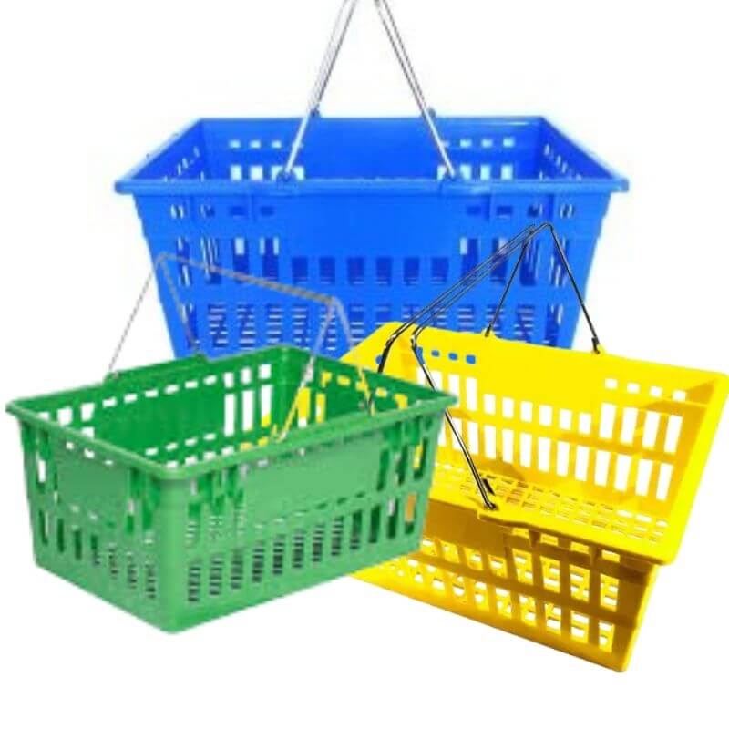 Cesto Canasto De Compras Almacén Supermercado Grande