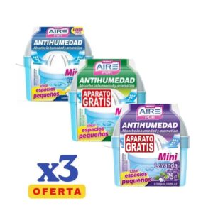 COMBO X 3 Aire pur mini Espacios pequeños
