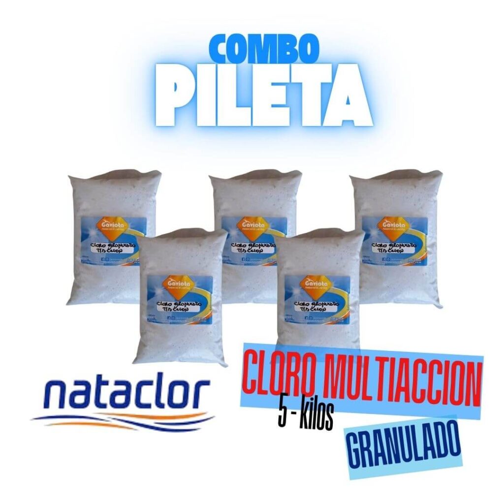 Combo 5 kilos Cloro Granulado Multiacción