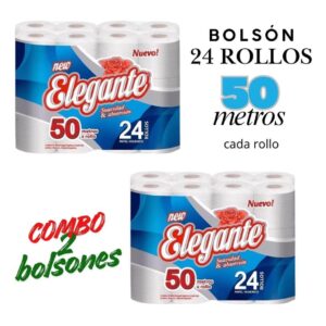 Papel higiénico Premium 50 mts hoja simple - 2  Pack - 24 - Simple hoja