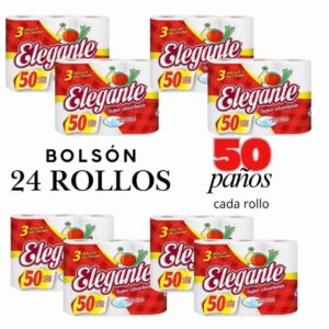 Rollo Cocina Elegante Bolón X24 Rollos 50 Paños