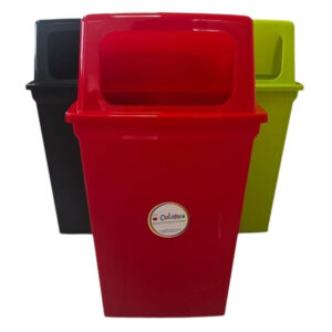 Recipiente 50 Lts con Tapa Buzón - Rojo