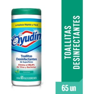 Toallitas Húmedas Desinfectantes Multiuso X 65 Unidad Fresco
