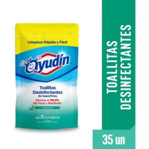 Toallitas desinfectantes Ayudín aroma fresco doypack x 35 uni