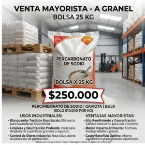 Percarbonato de Sodio Bolsa 25 kilos